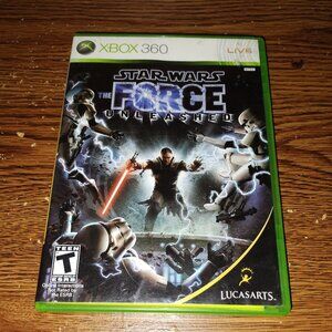 Star Wars The Force Unleashed (Xbox 360, 2008) Complete w/ Manual